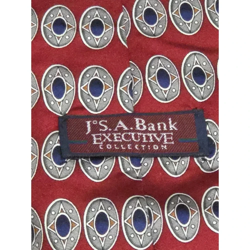 J.S.A. Bank Executive Collection 100% Silk Tie, 57